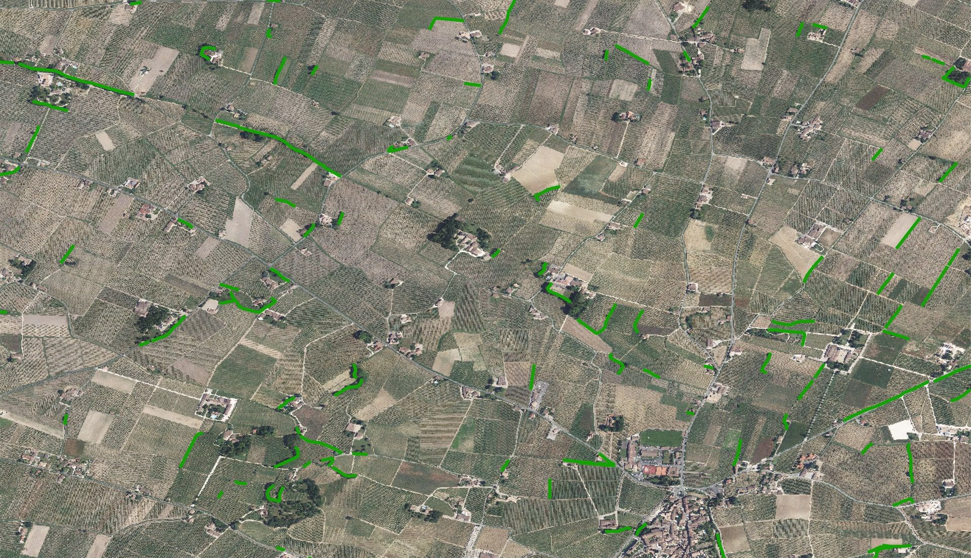 Vues aériennes des haies de Saint-Émilion