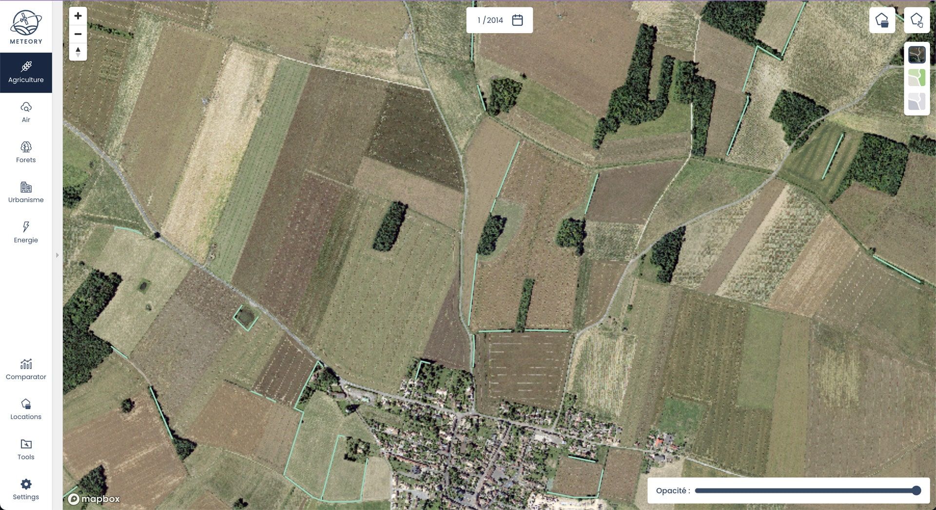 Images satellite au contraste trop élévé